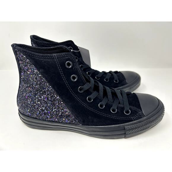 Converse Womens CTAS Chuck Taylor Quarter Split Panel HI Black/Multi Size 8 - Picture 1 of 10